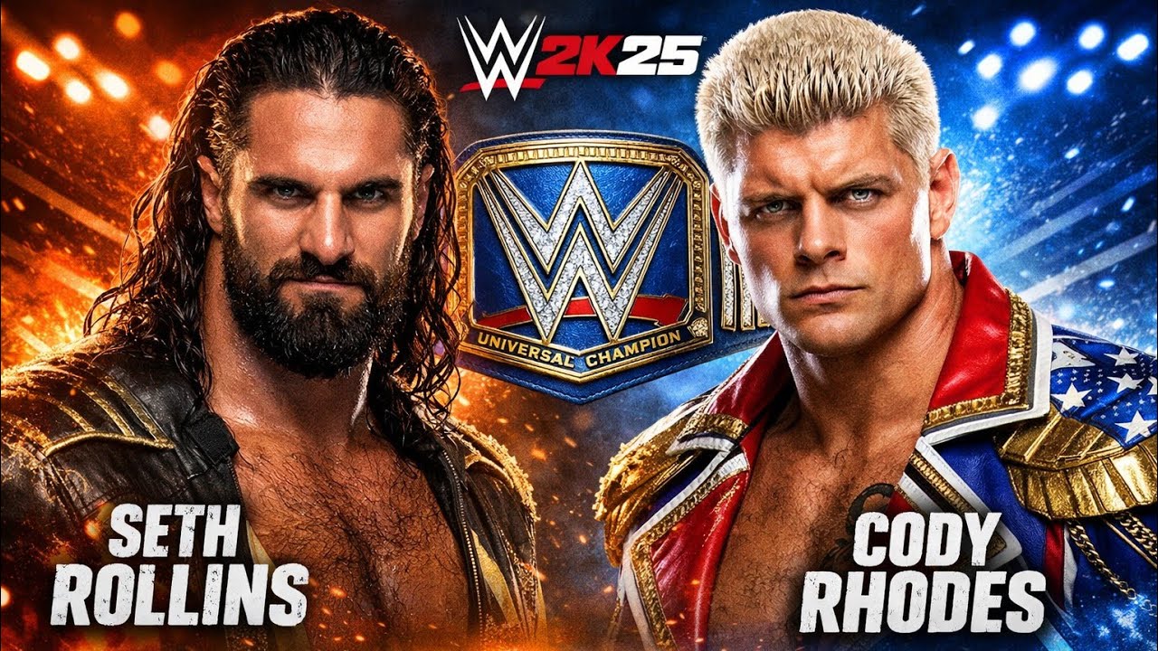 Wwe 2k25 Seth Rollins vs. Cody Rhodes | Universal Championship Match