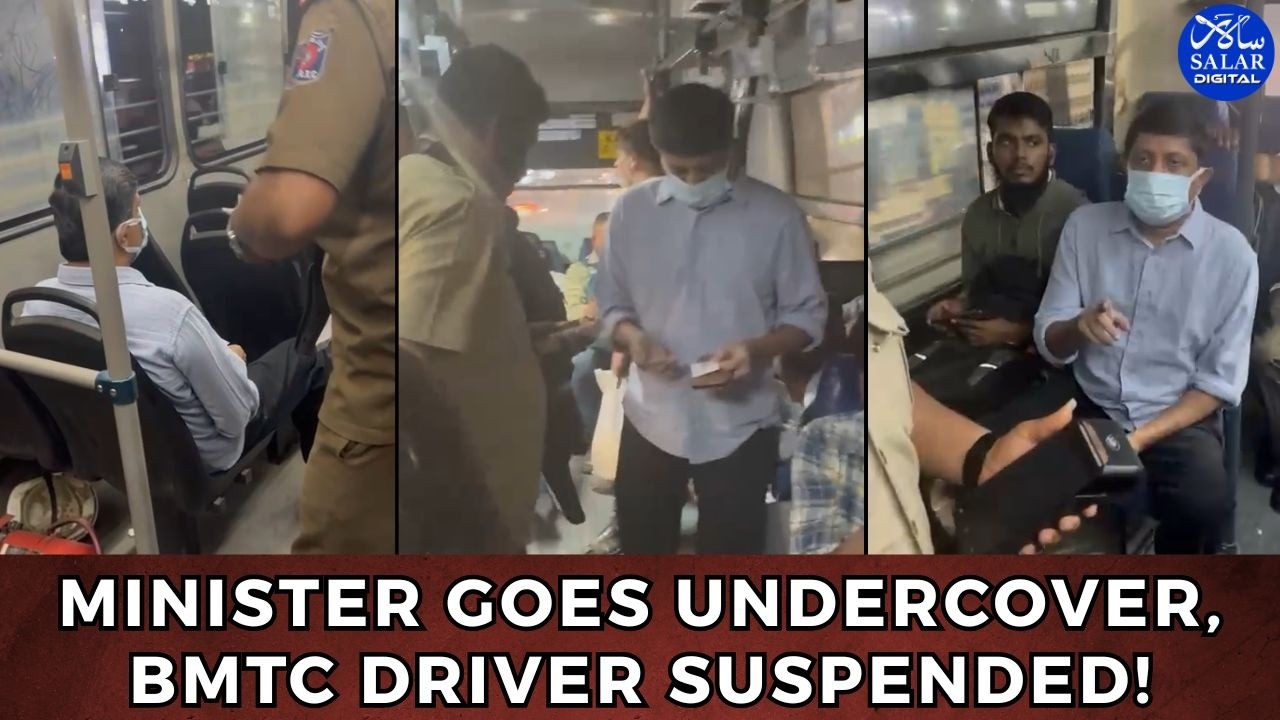 Karnataka Transport Minister Byrathi Suresh Conducts Surprise Inspection on BMTC Buses
