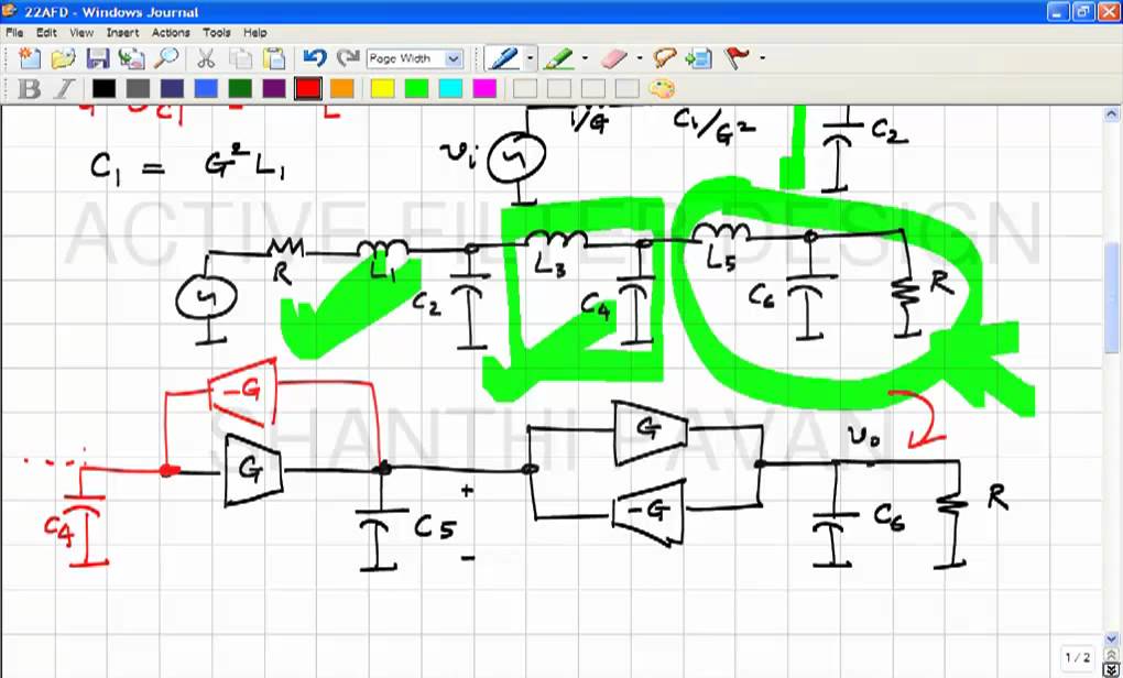 AFD22 - Active Ladder Emulation / Leapfrog Filters, Effect of Transconductor nonidelaities