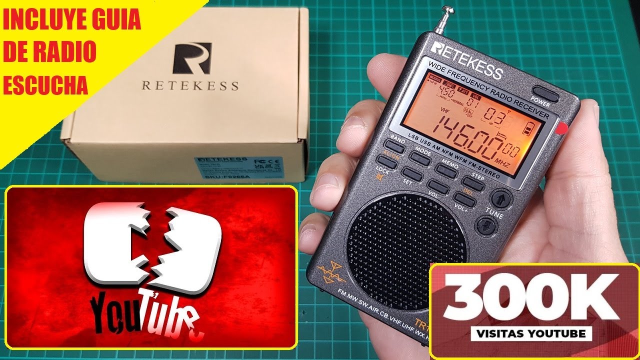 ESTA RADIO PORTATIL ROMPIO EL ALGORITMO DE YOUTUBE  ! RETEKESS TR-110 + REGALO GUIA DE RADIO ESCUCHA