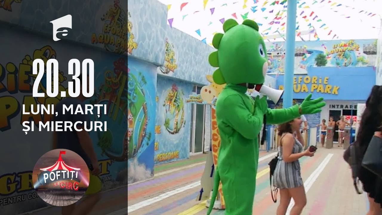 Poftiți la circ | Dorian Popa, mascota unui parc acvatic!