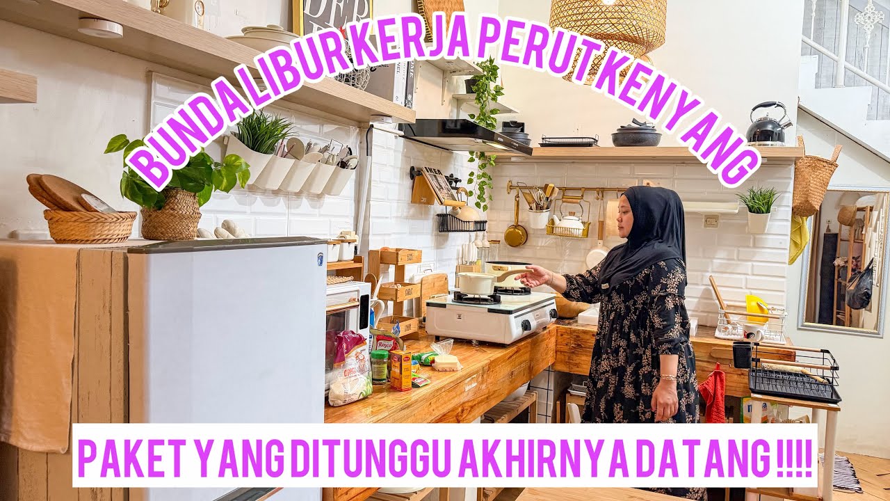 Ada Paket Yang diTunggu2/Bunda Libur Kerja Perut Kenyang Rumah Rapih #keluargasederhana #vlog #irt 