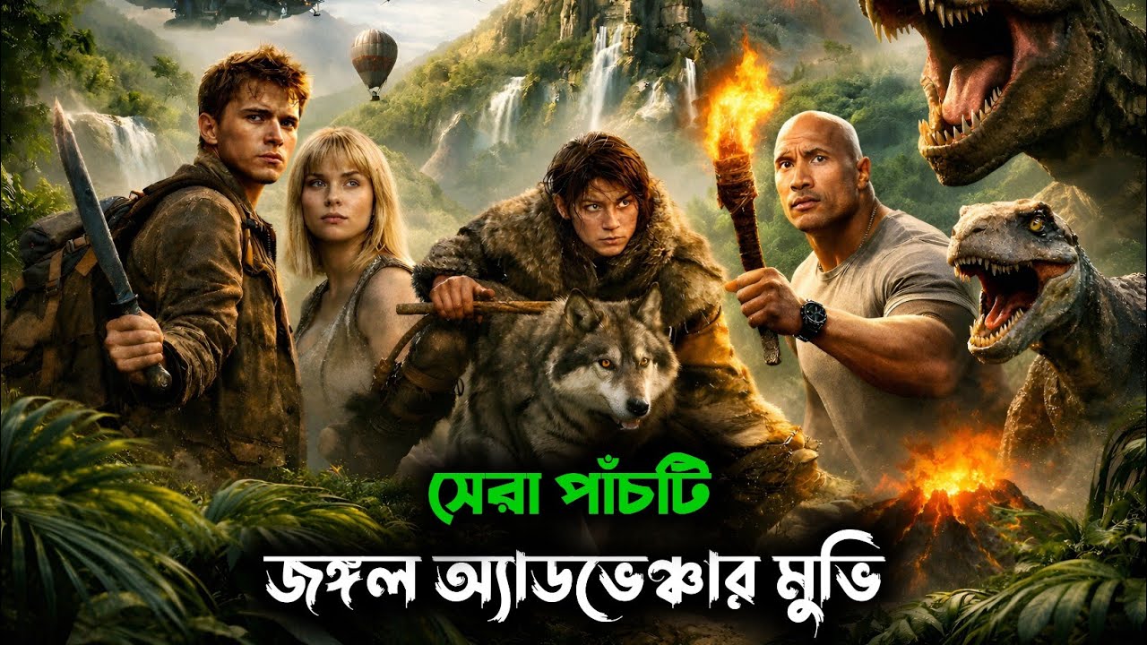 সেরা পাঁচটি জঙ্গল অ্যাডভেঞ্চার মুভি | Best 5 Jungle Adventure Movies 