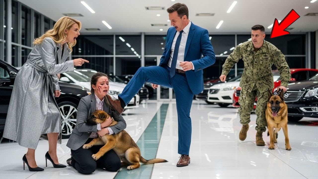 “A Rich Couple Kicked a Saleswoman Protecting Her Pup — Unaware a Navy SEAL Was Watching”