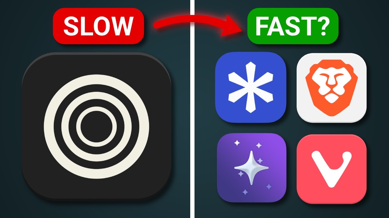 My current browser is too slow. So I tried the alternatives
