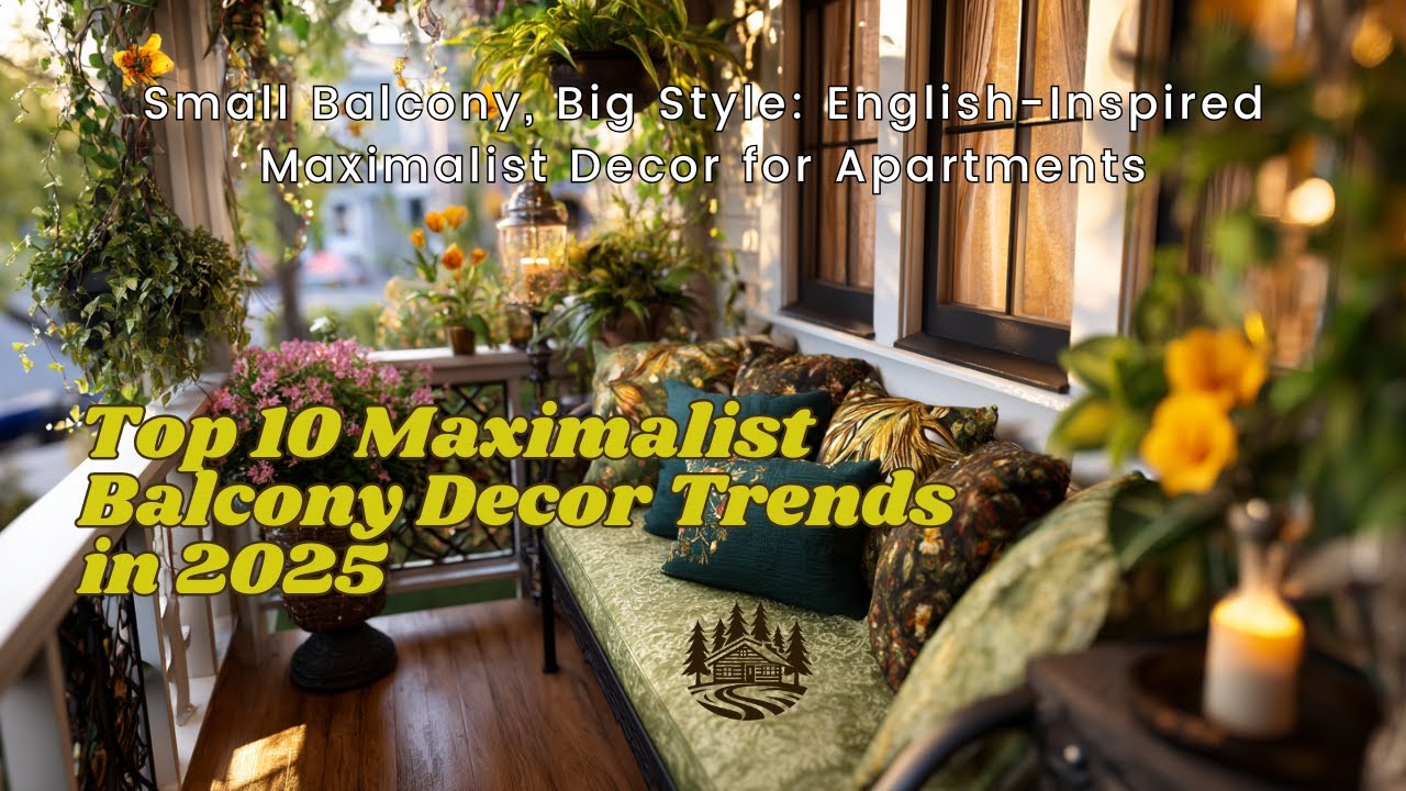Maximalist Balcony Decor Ideas for Small Apartments: Create an English Garden Retreat Outdoors