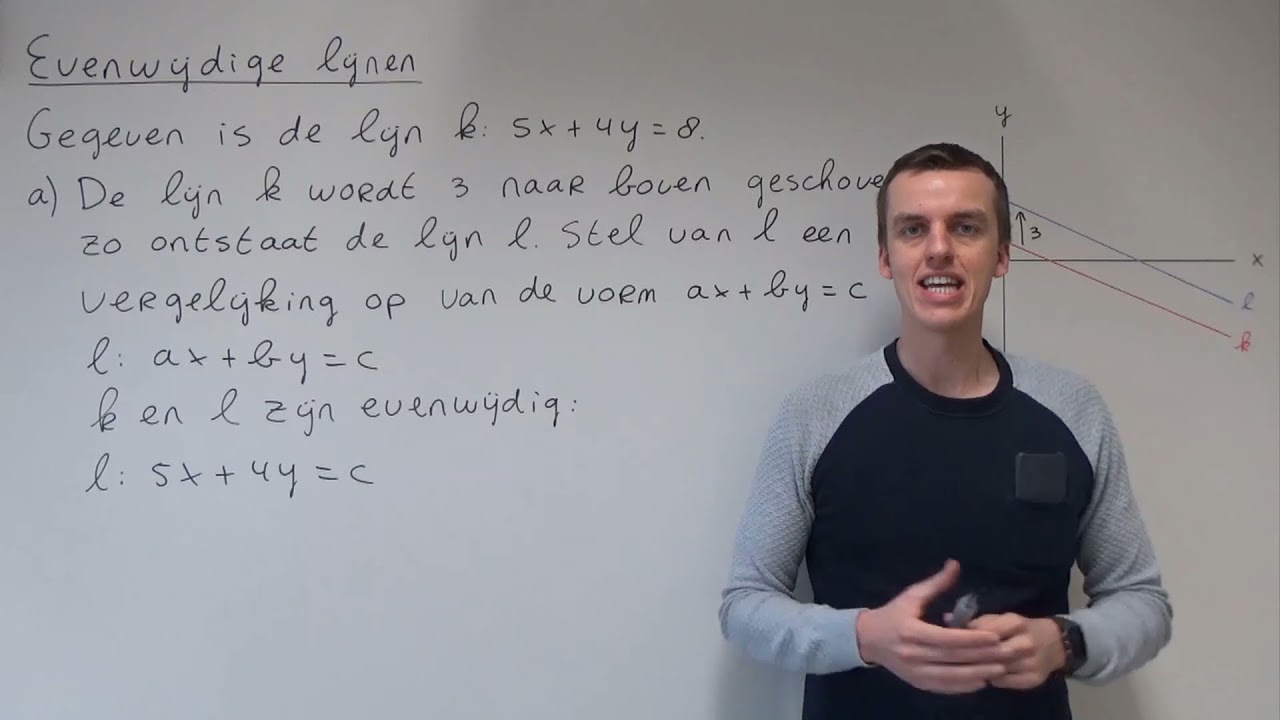Evenwijdige lijnen (HAVO wiskunde A)