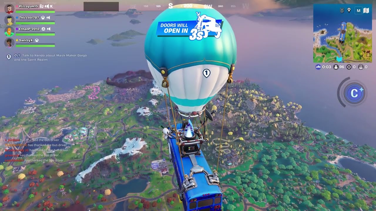 Playing Fortnite with TheSquad