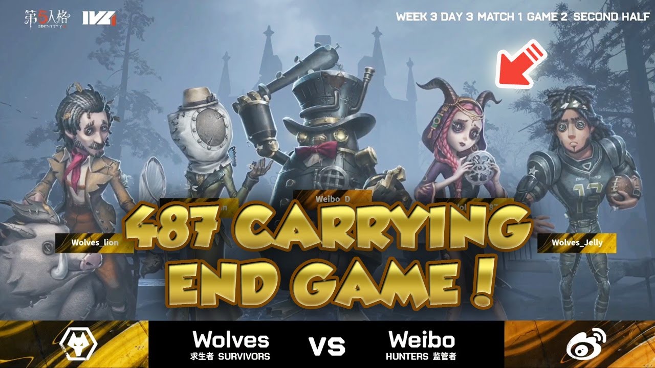 #17 One of The Best Ending in IVL 2021! Wolves 487 Clutch! | Eversleeping | Identity V | 第五人格 | 제5인격