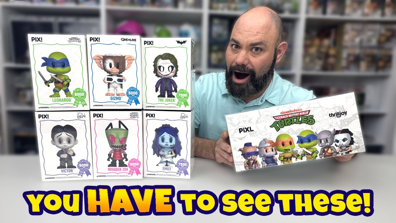 UNBOXING Thrilljoy PIX & PIXL – Joker, TMNT, Zim, Gremlins & More!