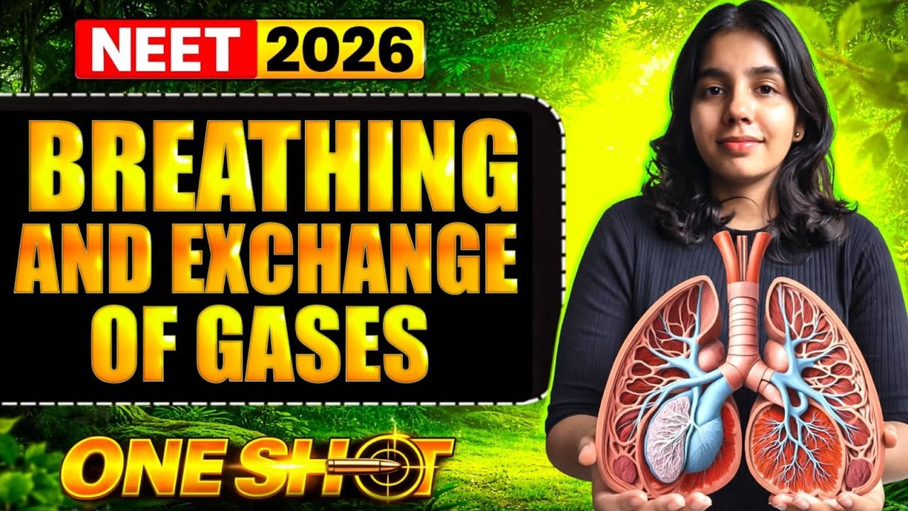 Breathing and Exchange of Gases Class 11 Biology | One Shot | NEET 2026 | NCERT Line by Line |