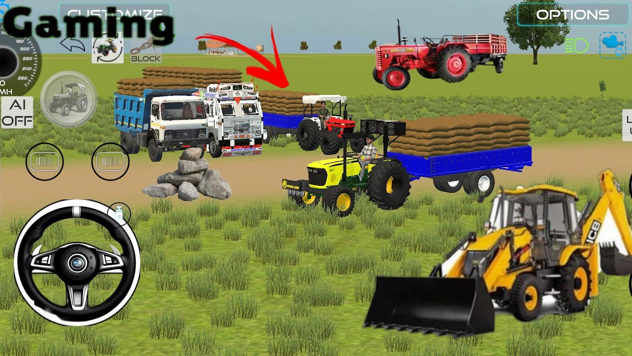 Indian tractor 🚜 jcb mahindra jondiar truck 🚒 #mahindra #automobile #farming #tractor #inadia 