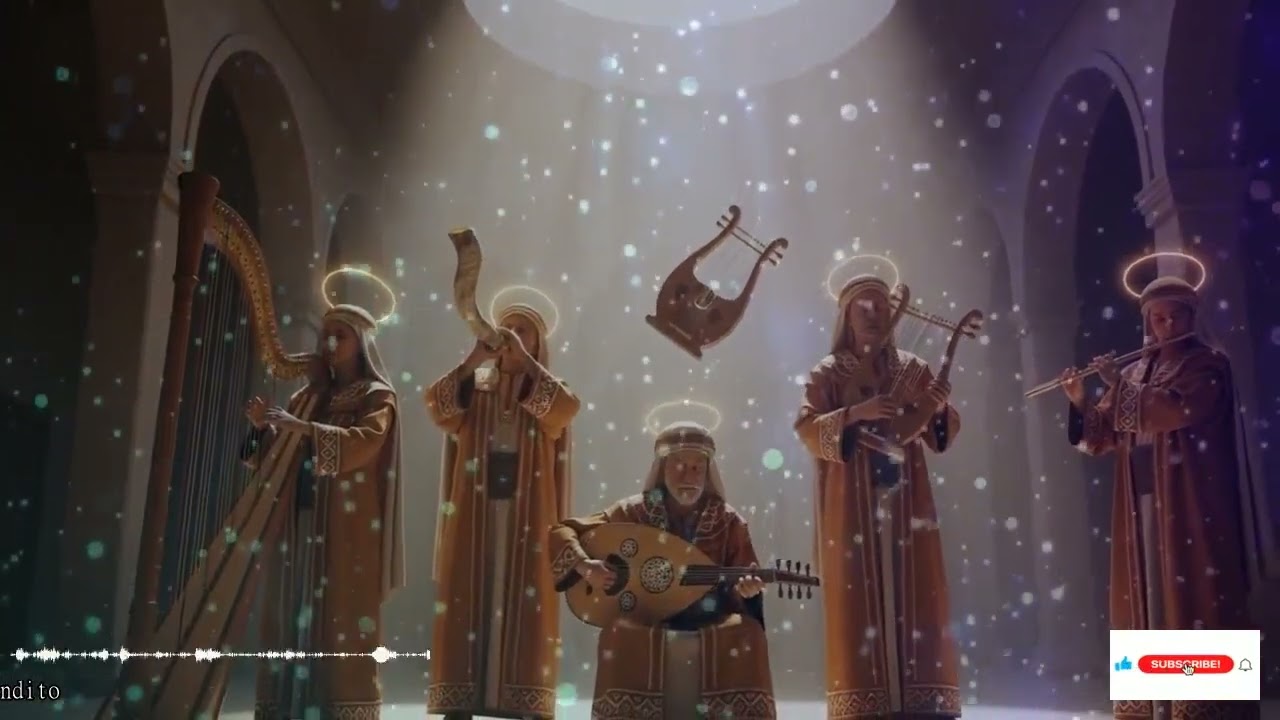 Gloria De Adonai En Jerusalén Con Shofar, Cánticos De David E Instrumentos Del Templo Ante Sión