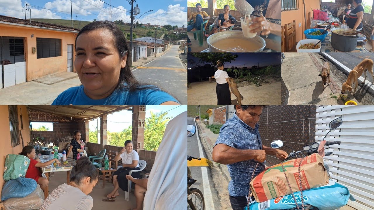 Nosso dia em família almoço na roça da sogra feira  livre  feijoada e lanche da tarde Ana Paula Al