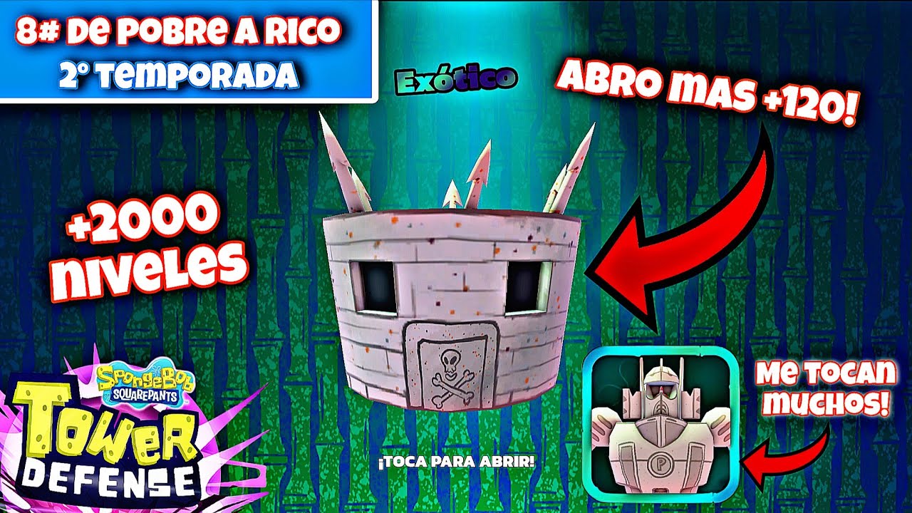 De pobre a rico |8#| 2° Temporada | Abro mas de 120 cajas de evento SBTD (Bob Esponja TD) en Español