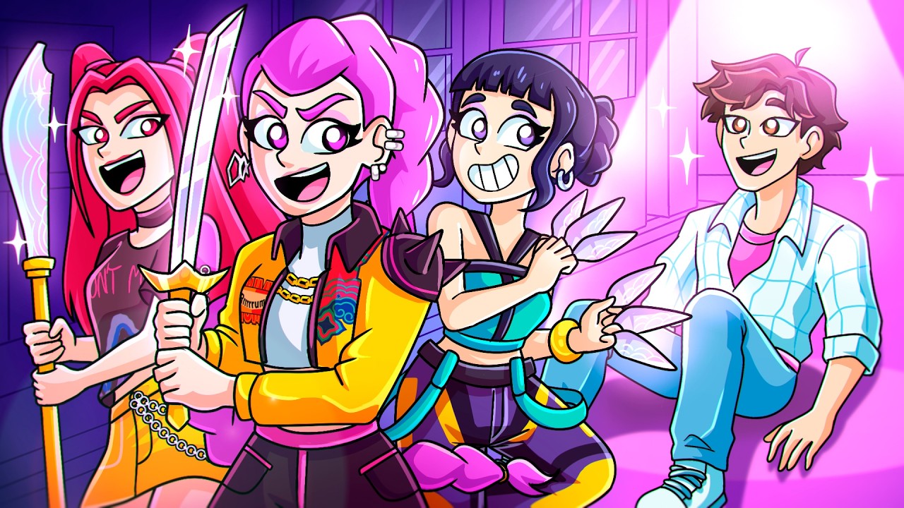 SAJA JINU ADOPTED by HUNTRIX! KPop Demon Hunters Animation