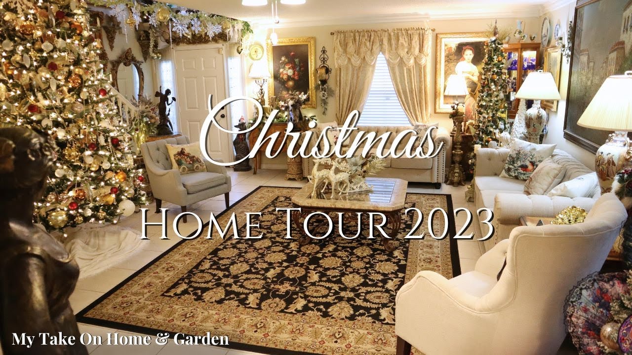 EXTREME CHRISTMAS HOME TOUR 2023🌟European Theme Trees🎄ENGLISH COUNTRY MANOR HOUSE STYLE