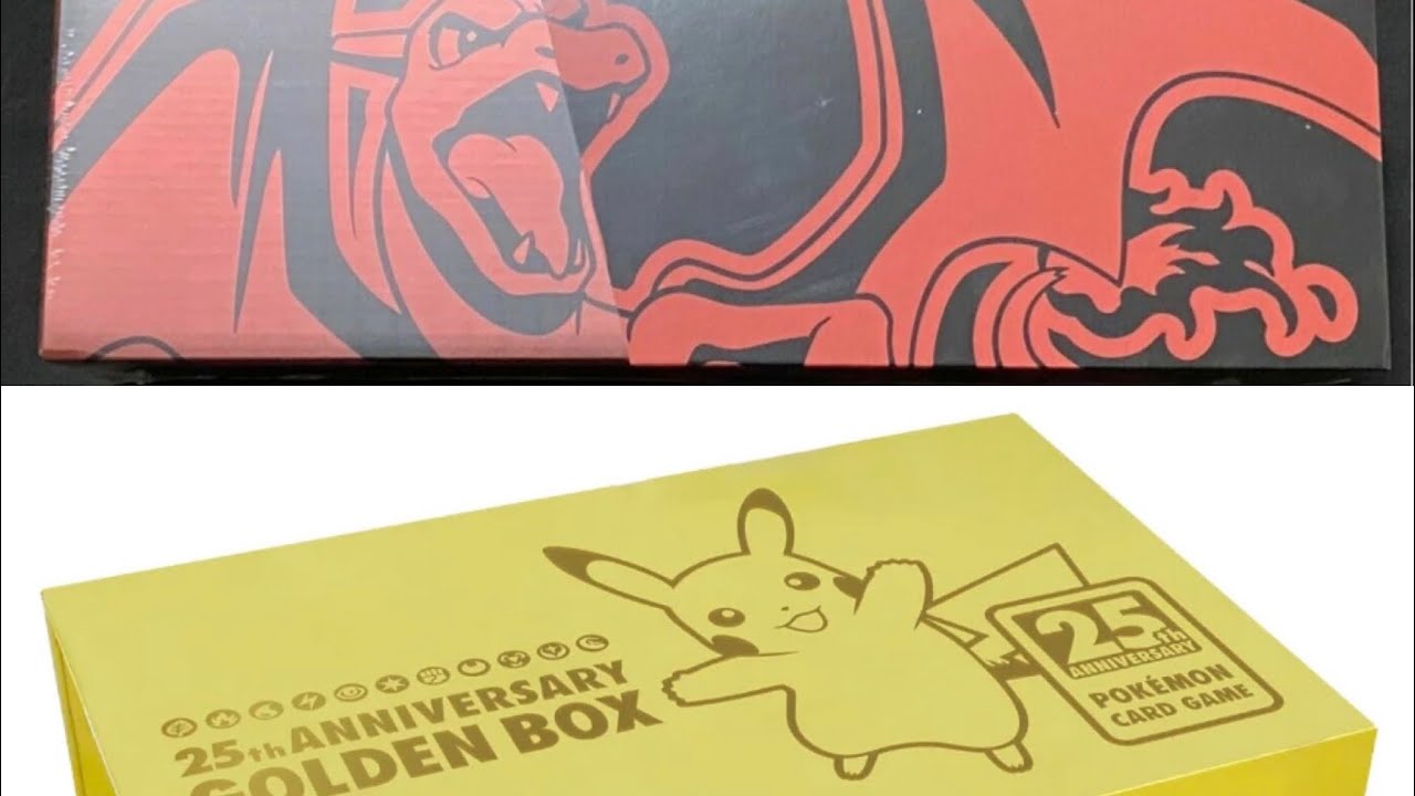 Opening 25th Anniversary Charizard and Golden Box
