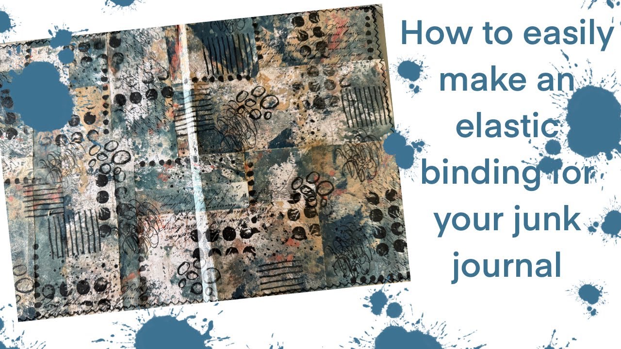 Easy elastic binding for your Junk Journal / Beginner Friendly - #junkjournal  #binding 