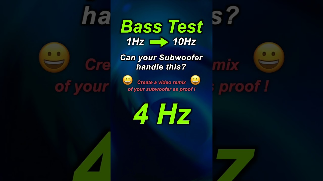 BASS TEST 😀 Can your subwoofer handle this? 😀 #subwoofer #bass #bassboosted