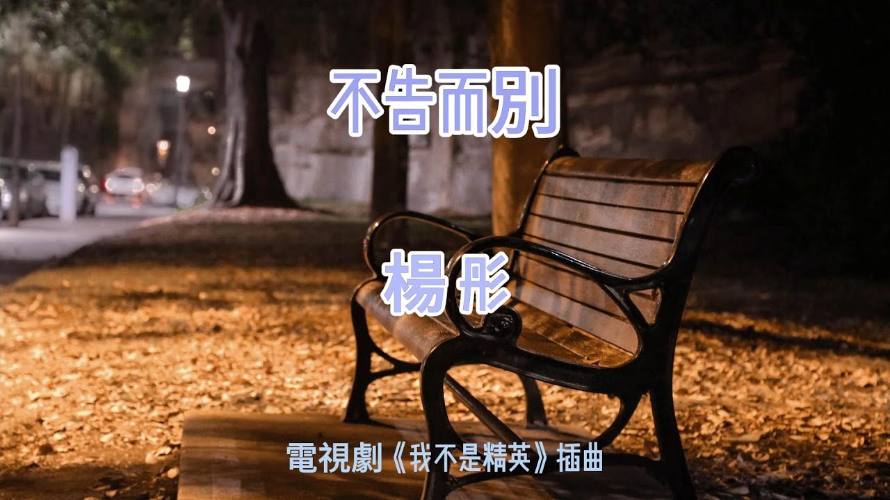 楊彤-不告而別【電視劇《我不是精英》插曲】『彼此 有糾纏 留個懸念 供彼此懷念』#楊彤 #不告而別  #我不是精英 #插曲 主題曲 片頭片尾【動態歌詞/Lyrics Video】