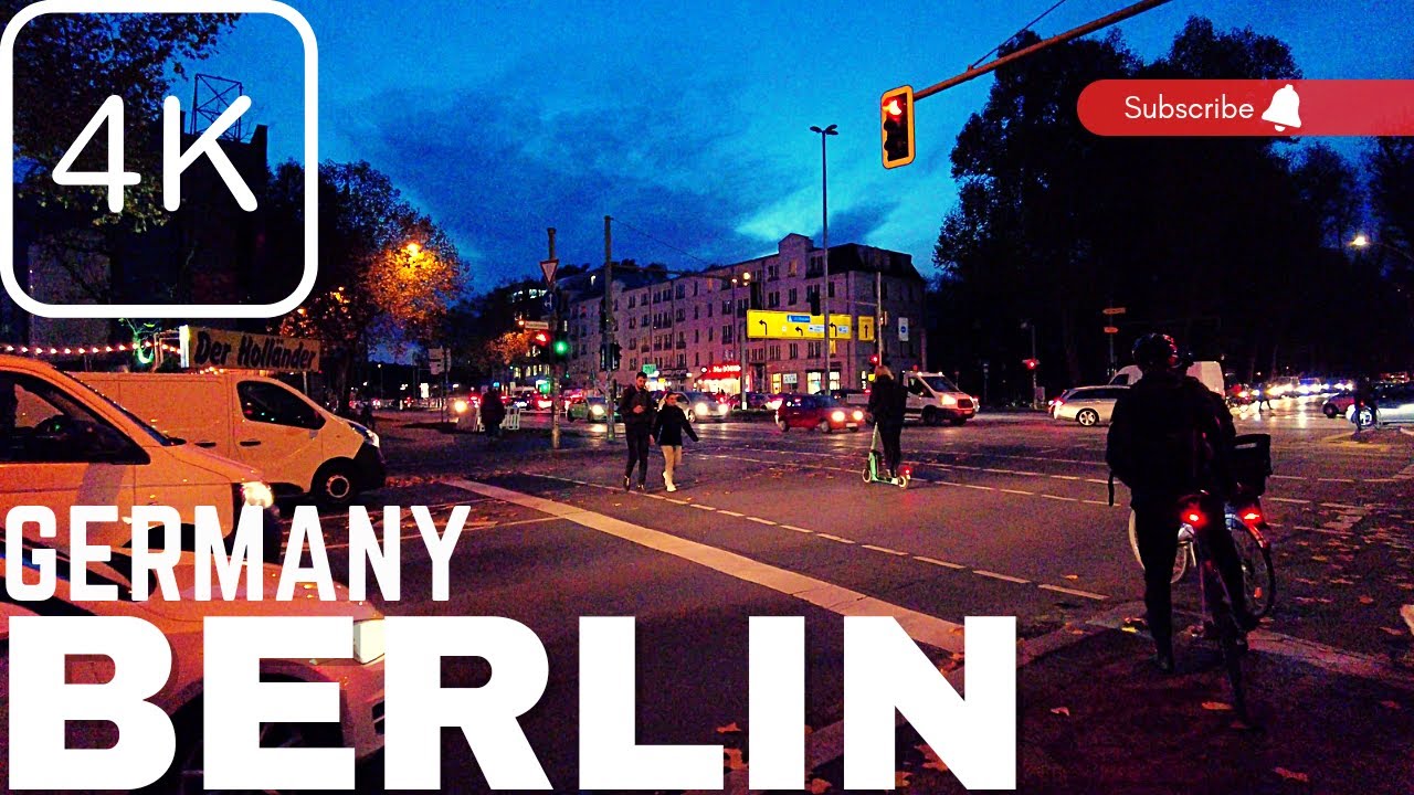 Berlin Night Cycling 2022 Friedrichshain Kreuzberg 🇩🇪 [4K] Germany