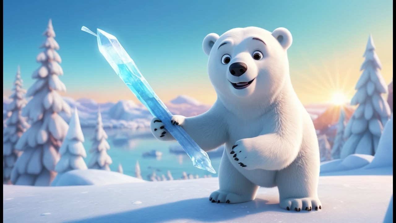 Ein Eisbär findet einen magischen Eiszapfe | Wintermärchen & Schlaflieder für Kinder