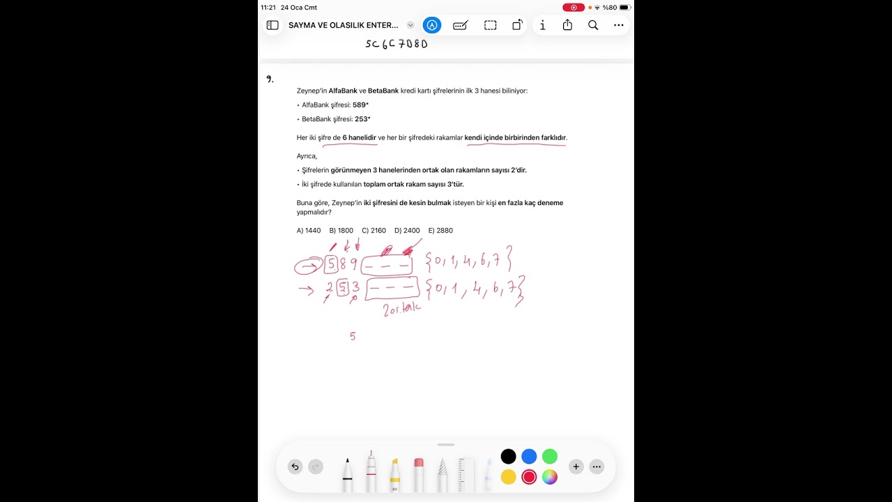 EFSANE PERMÜTASYON SORUSU