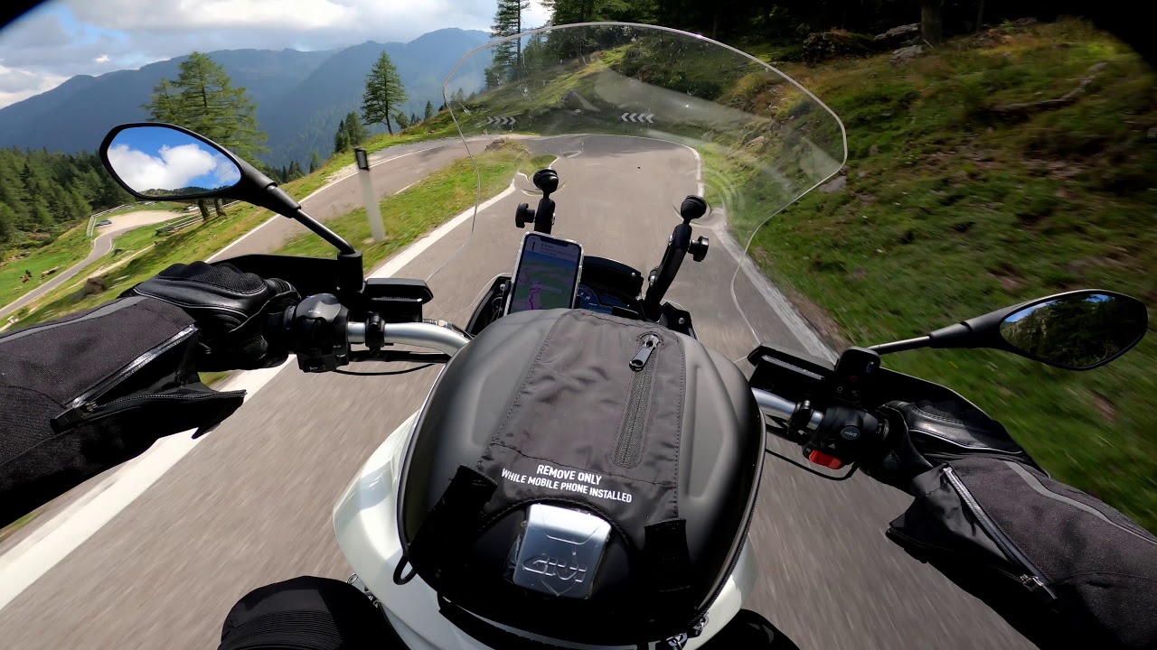 Moto Guzzi Stelvio 8V Zard Exhaust Day 2 Part 4 2020 Hero 8 Italy Passo del Manghen Manghenpass