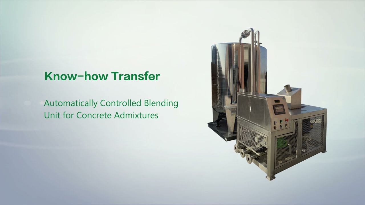 Ready Mix Concrete Plant Using Admixtures Blending Unit