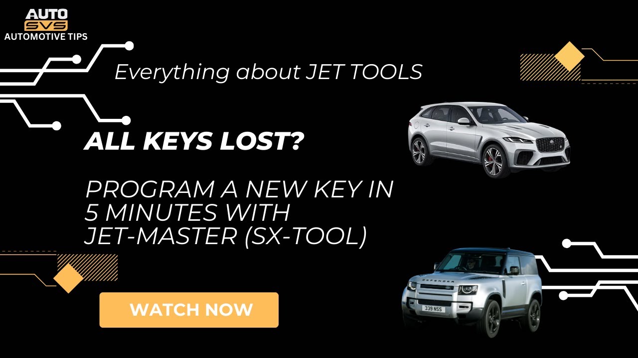 JLR All Keys Lost? Program a New Key in 5 Minutes with JET-Master (SX-TOOL)