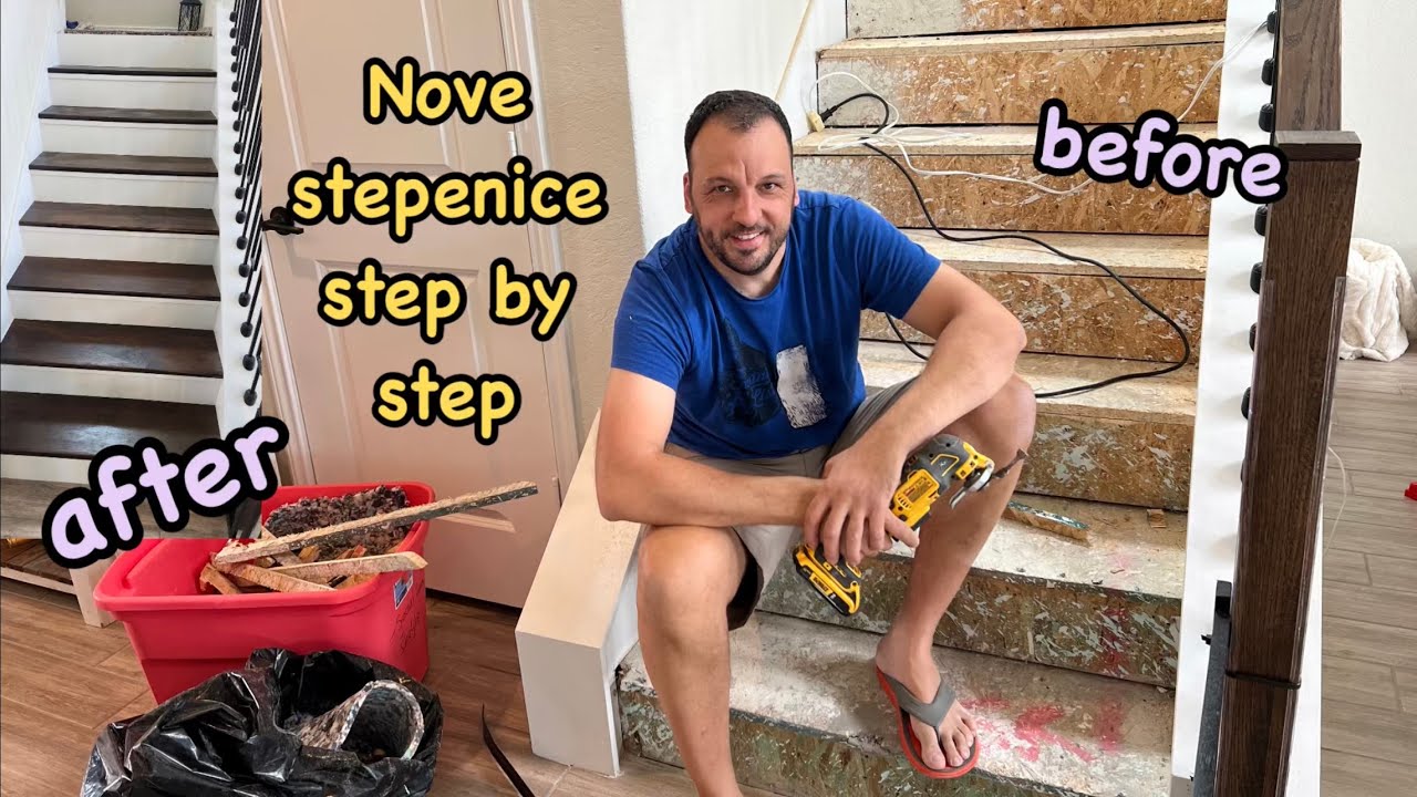 TOTALNA TRANSFORMACIJA STEPENICA / Skidanje tepiha / Drvene stepenice 🛠️