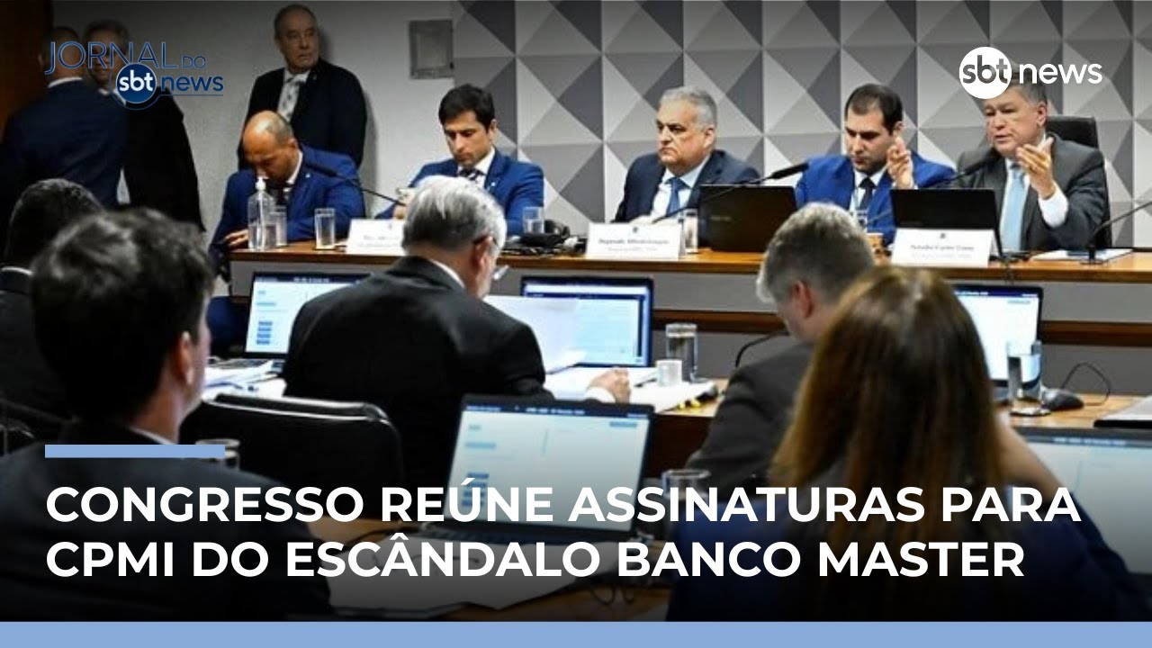 CPMI do Banco Master é protocolada e aguarda decisão do Senado | #JornaldoSBTNews