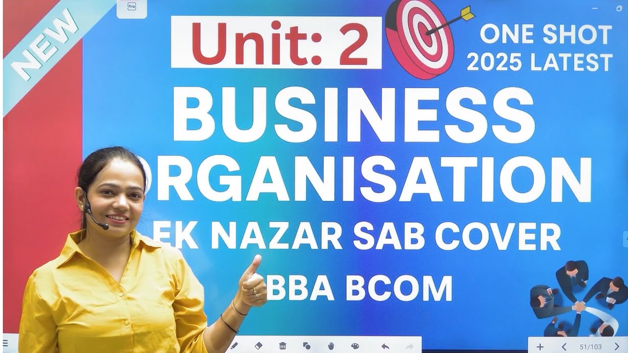 Business Organisation One Shot | Complete Syllabus Revision in 1 Video | BBA/B.Com Part 2