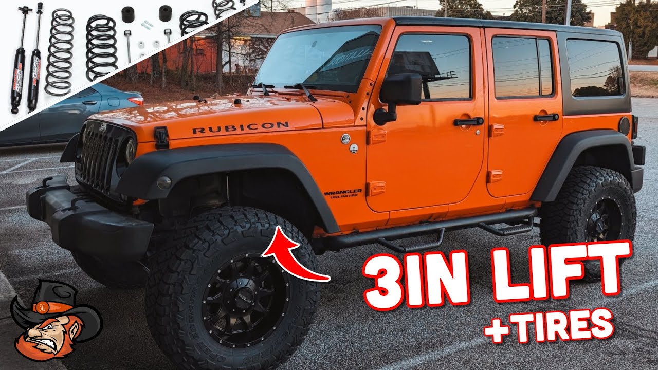 Установка подъемника Jeep JK Teraflex 3 дюйма + шины