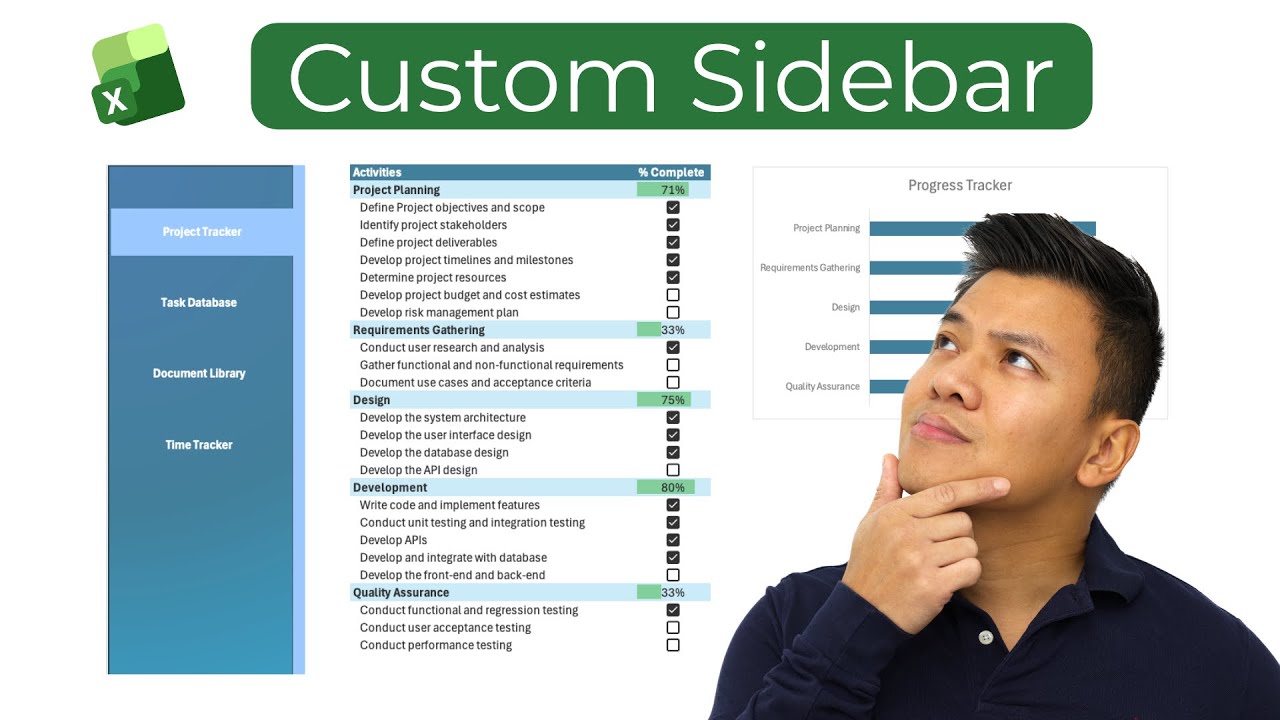 How to create a side navigation bar in excel | Switch Between Sheets Instantly