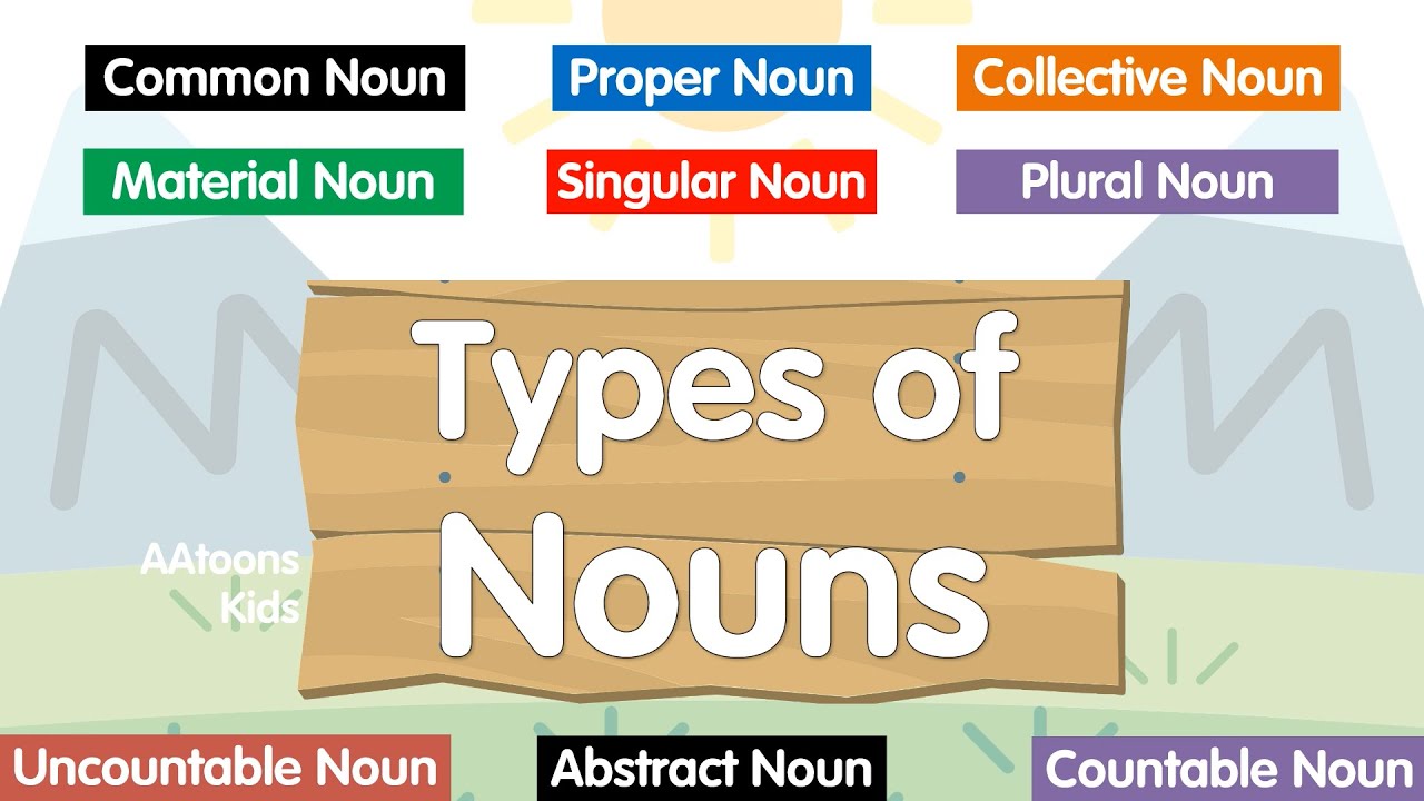 Types of Nouns | Learn with @AAtoonsKids!