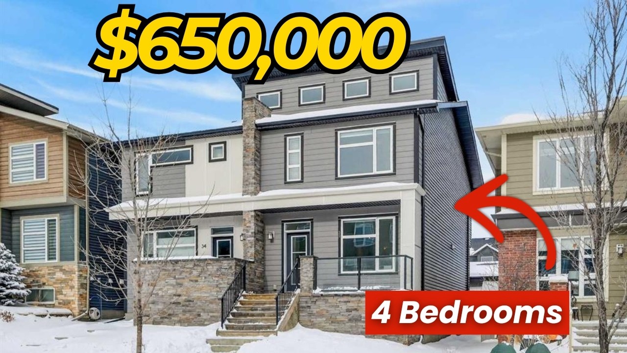 What $650,000 Gets You in NW Calgary 🏡 4-Bed Half Duplex Tour