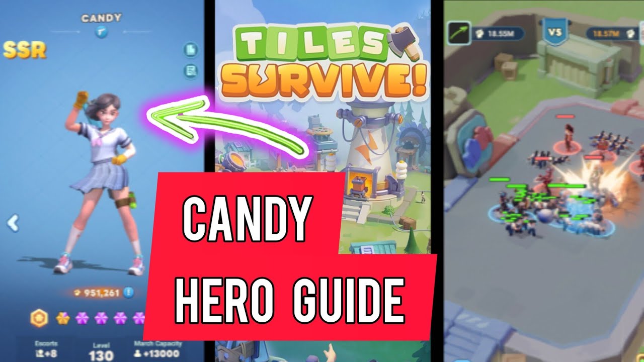 Tiles Survive NEW Hero Candy Guide and Full Review - Tiles Survive Hero Tips and Tricks for Candy!