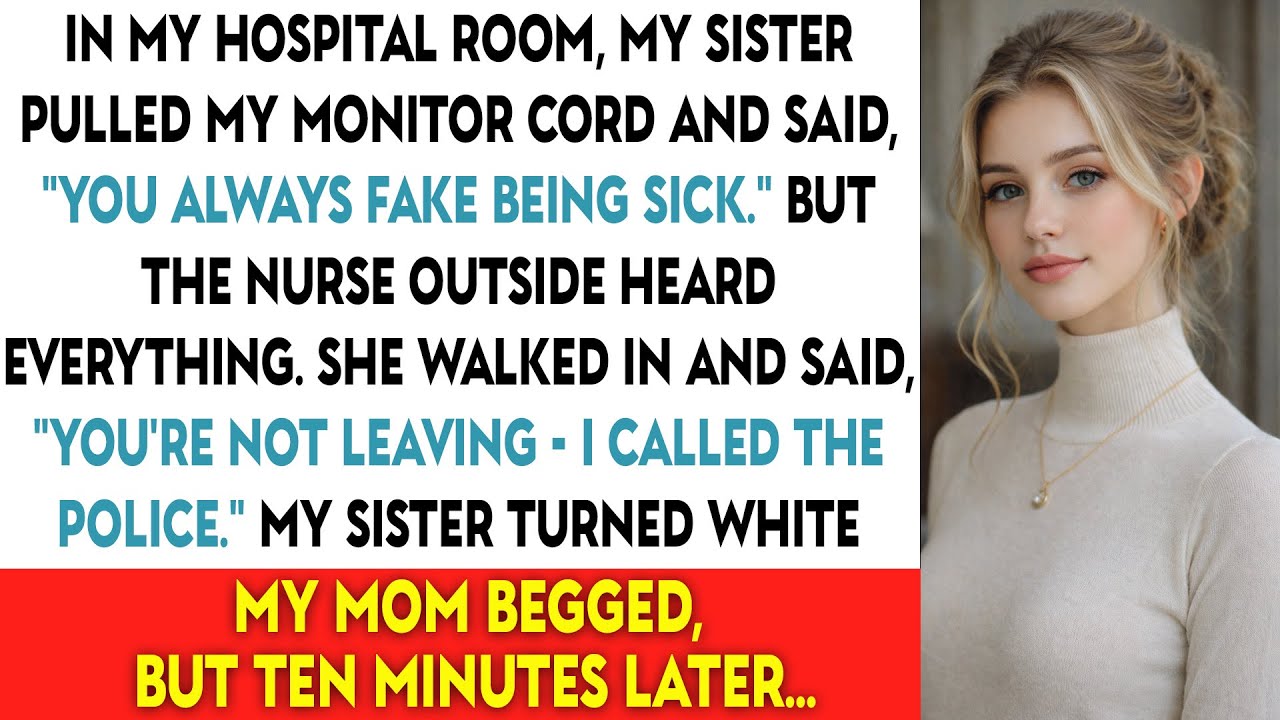 In My Hospital Room, My Sister Pulled My Monitor Cord And Said, “You Always Fake Being Sick.” But...