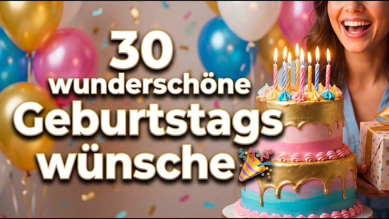 Wunderschöne Geburtstagswünsche 🎉 | Herzliche & liebevolle Glückwünsche zum Geburtstag