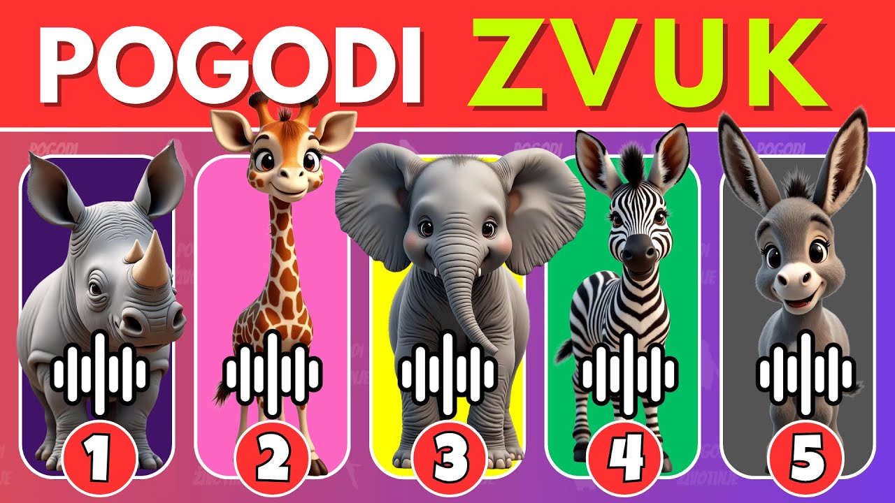 Pogodimo zvukove divljih životinja!🤔🌍🦁