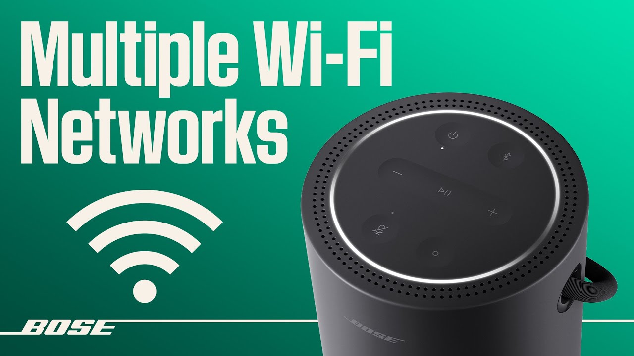 Портативная смарт-колонка Bose — подключение к разным сетям Wi-Fi