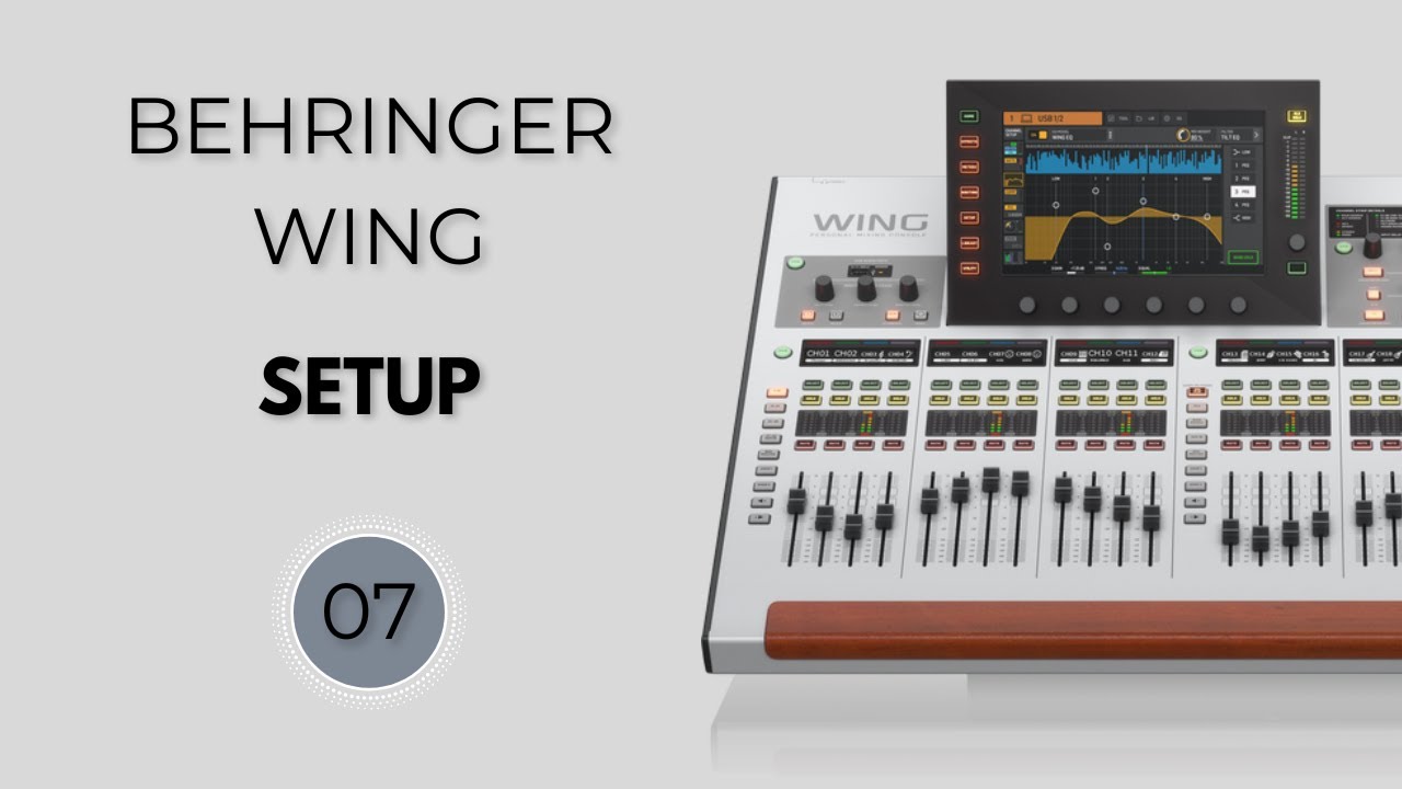 BEHRINGER WING | AULA 07 | SETUP | COMO ATUALIZAR FIRMWARE | CONFIGURAÇÕES GERAIS | ILUMINAR CONSOLE