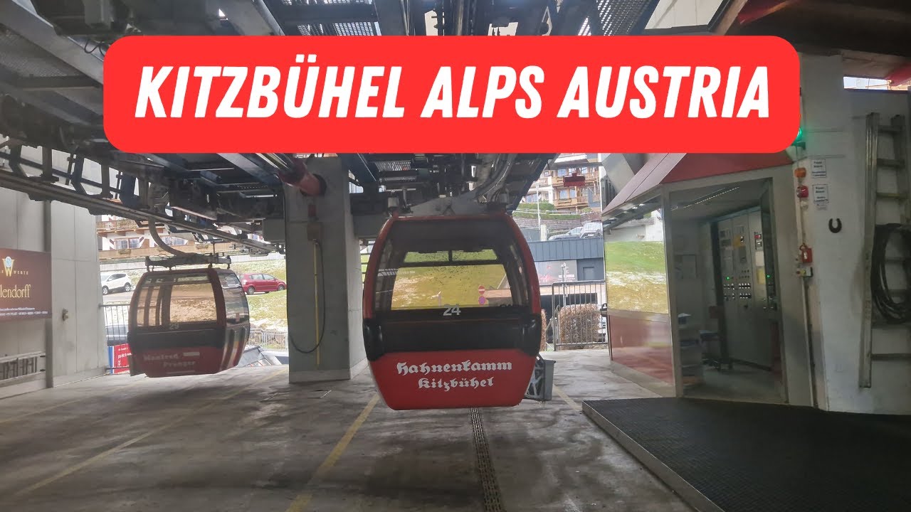 Kitzbuhel Austria 🇦🇹Hahnenkammbahn Gondola & Streif Ski Trail