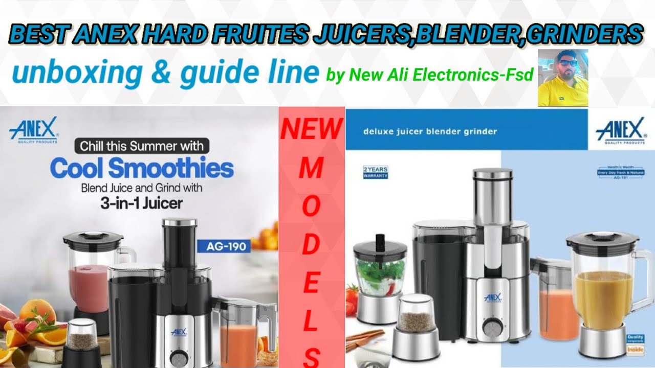 Best Anex Hard Fruite Juicer Blender Grinders|| Anex AG-190 (3IN1) & Anex AG-191 (4IN1)