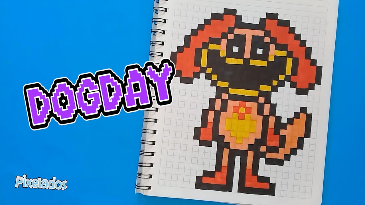 COMO DIBUJAR A DOGDAY DE POPPY PLAYTIME 3 EN PIXEL ART - PIXELADOS