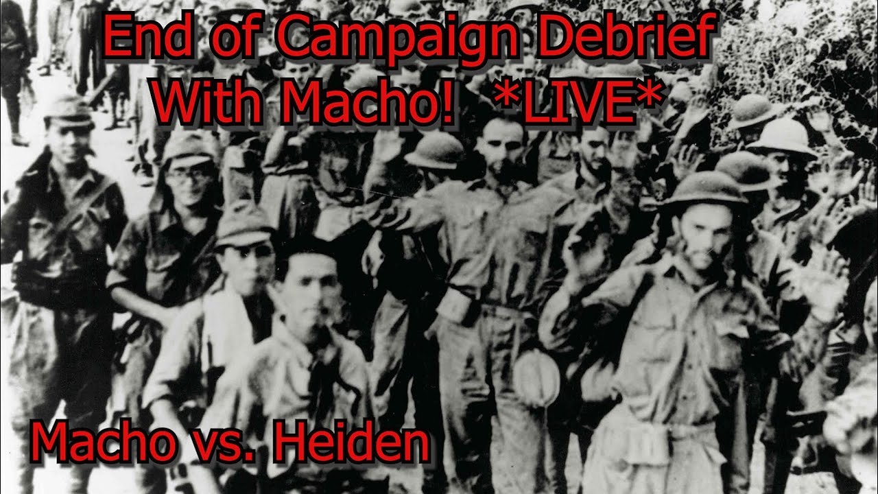 War in the Pacific LIVE | End of Campaign Debrief With Macho! | Macho v. Heiden