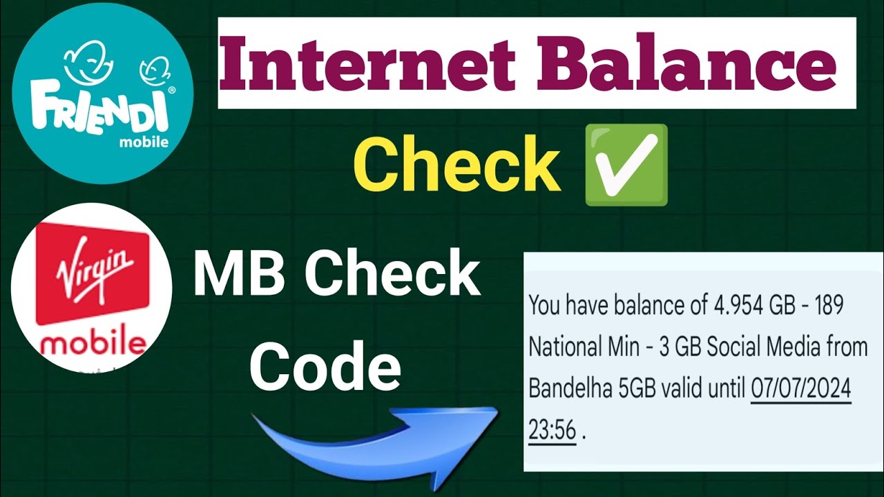 Friendi SIM Internet MB Check | Virgin SIM MB Check | How To Check Friendi Internet Balance