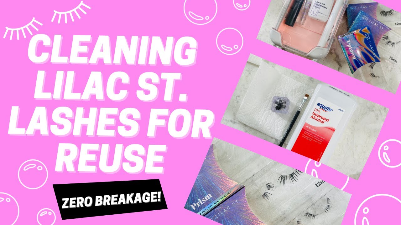 How To Clean Lilac St. Lashes For Reuse | No Lashes Wasted! @lilacst.lashes